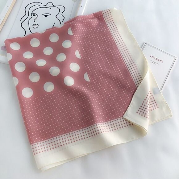 Miss Emily Pink Unique silky scarf - Picture 3 of 3